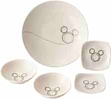 【希少】ディズニーリゾート　和食器　ミッキーマウス 皿 3枚セット Amazon.co.jp: maebata Disney ディズニー ミッキー&フレンズ